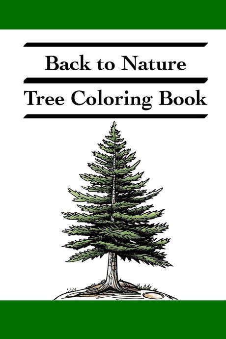 Back to Nature: Tree Coloring Book | Easy Coloring Book for Adults and Kids WoodArtSupply