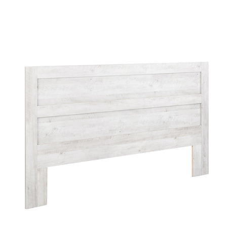 Prepac Rustic Ridge Farmhouse Queen Headboard, King (U.S. Standard), Washed White Prepac