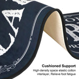 ROMAMIGO Non Slip Laundry Runner Rug - Farmhouse Kitchen Floor Mat for Mudroom and Bathroom - Black, 20 X 47 Inches ROMAMIGO