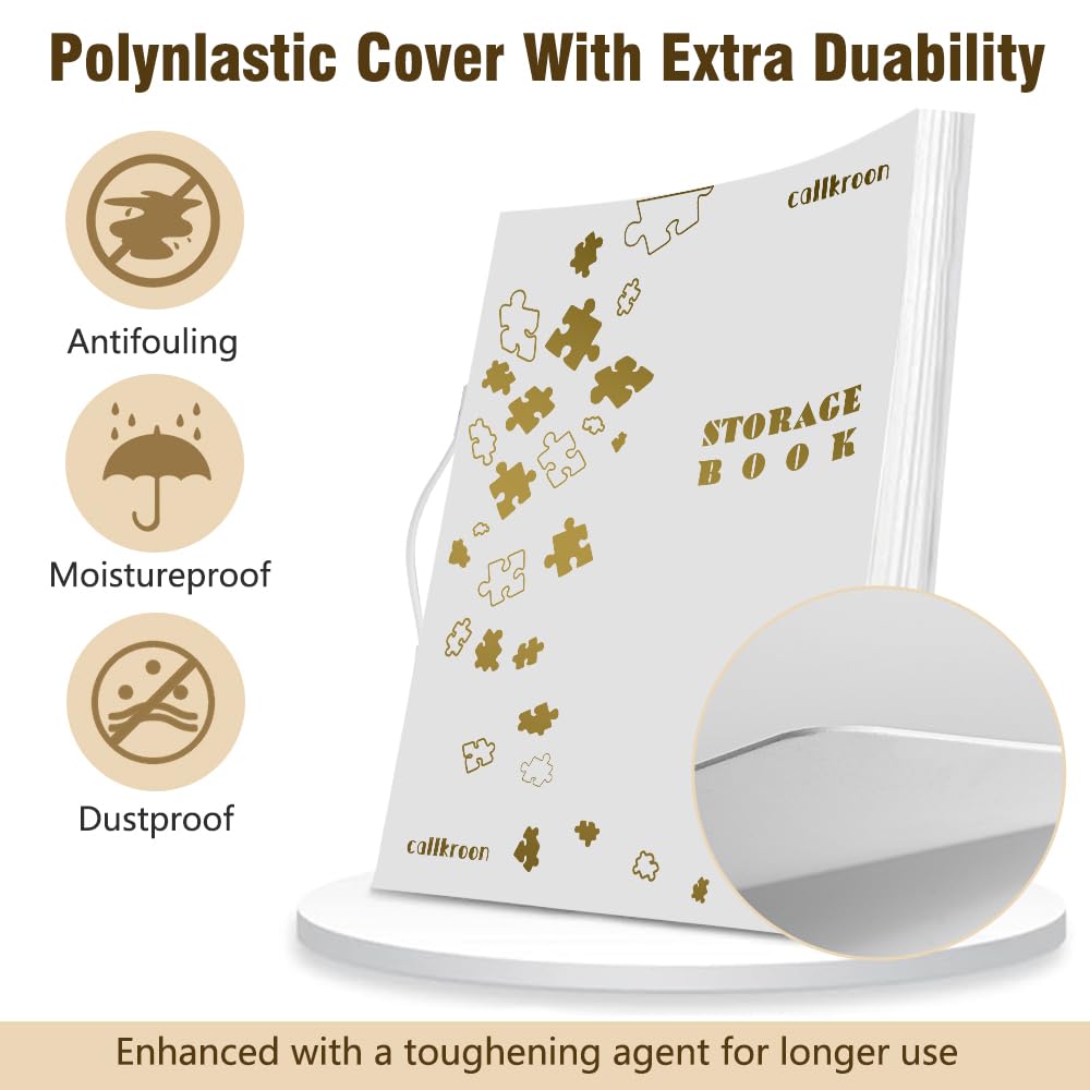 Callroon Extra Large Puzzle Storage Holder 20 HD Pockets, Can Hold 500-1500 Pcs Puzzle Organizer, Best Diamond Painting Storage, Artwork, Puzzle Accessories Gift CallKroon