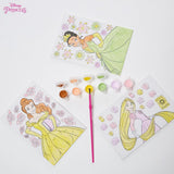 Innovative Designs Disney Princess Canvas Paint Set for Kids with 3 Canvases, Acrylic Paint, Paintbrush, & Easel Innovative Designs