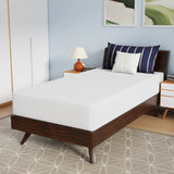 PayLessHere 10 Inch Bamboo Charcoal Gel Memory Foam Mattress CertiPUR-US Certified Removable Soft Cover Twin mattresses for Bed Frame, Bunk Bed, Trundle, Daybed,White PayLessHere