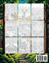 Foresthaven Adult Coloring Book: Forest Cabins, Animals, and Landscapes Scenes for Relaxation and Mindfulness Majosta