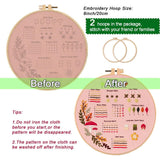 Sutesloly 4 Sets Beginner Embroidery Kits for Adults,Learn Plant Flower Simple Hand Embroidery Starting Sets with Patterns,Basic Easy Stitch Floral Mushroom Learn Embroidery Starter Practice Kit Sutesloly