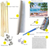 Tucocoo Angel Garden Roses Paint by Numbers Kits with Brushes and Acrylic Pigment on Canvas Painting for Adults, Romantic Girl Dreamy Pink Flower Picture for Home Decor Gifts 16''x20'' (DIY Framed) Tucocoo