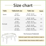 Alsoo Table Cloth Rectangle Table Rustic Waterproof Tablecloth Cotton Linen Wrinkle Free Table Cloths for Parties, Kitchen Dining, Holiday, Christmas, Coffee Lines, 4-6 Seats/55x75 Inches Alsoo