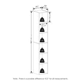 Furinno Luder 6-Tier Open Shelf Bookcase, White Furinno