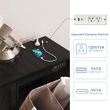 Halitaa Double Tilt Out Trash Cabinet, Free Standing 10 Gallon Recycling Trash Can Cabinet with Negative Ion and Deodorizing Function, for Kitchen Living Room, Black Halitaa