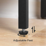 HOOBRO 29.5 Inches Console Table, Narrow Entryway Table with Shelves, Small Sofa Table, Side Table, Display Table, for Hallway, Living Room, Bedroom, Foyer, Greige and Black BG22XG01 HOOBRO