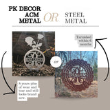 PK Décor Faux Wood Cross - Grave Picture For Cemetery Waterproof - Sympathy Engraved Gift - Cross Memorial Stake - Funeral Yard Sign Custom - Last Minute (Cross Antique Pine) PK Decor