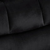 COMHOMA Recliner Chair,360° Swivel Rocker Glider Recliners with Cup Holders, Upholstered Fabric Rocking Chair for Adults,Manual Reclining Single Sofa for Living Room,Black COMHOMA