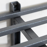 StoreYourBoard 2 Pack Heavy Duty Garage Wall Shelves, 2' x 4' Wall Mount Storage Shelf with Hooks, Hammered Gray Finish, Holds 200 lbs Each StoreYourBoard