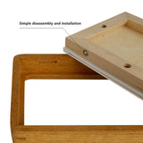 Natural Wood Photo Frames Inspired Tabletop Picture Frame with Mat, Vertical or Horizontal Display (Teak, 11x14 matted to 5x7/8x10) WoodArtSupply