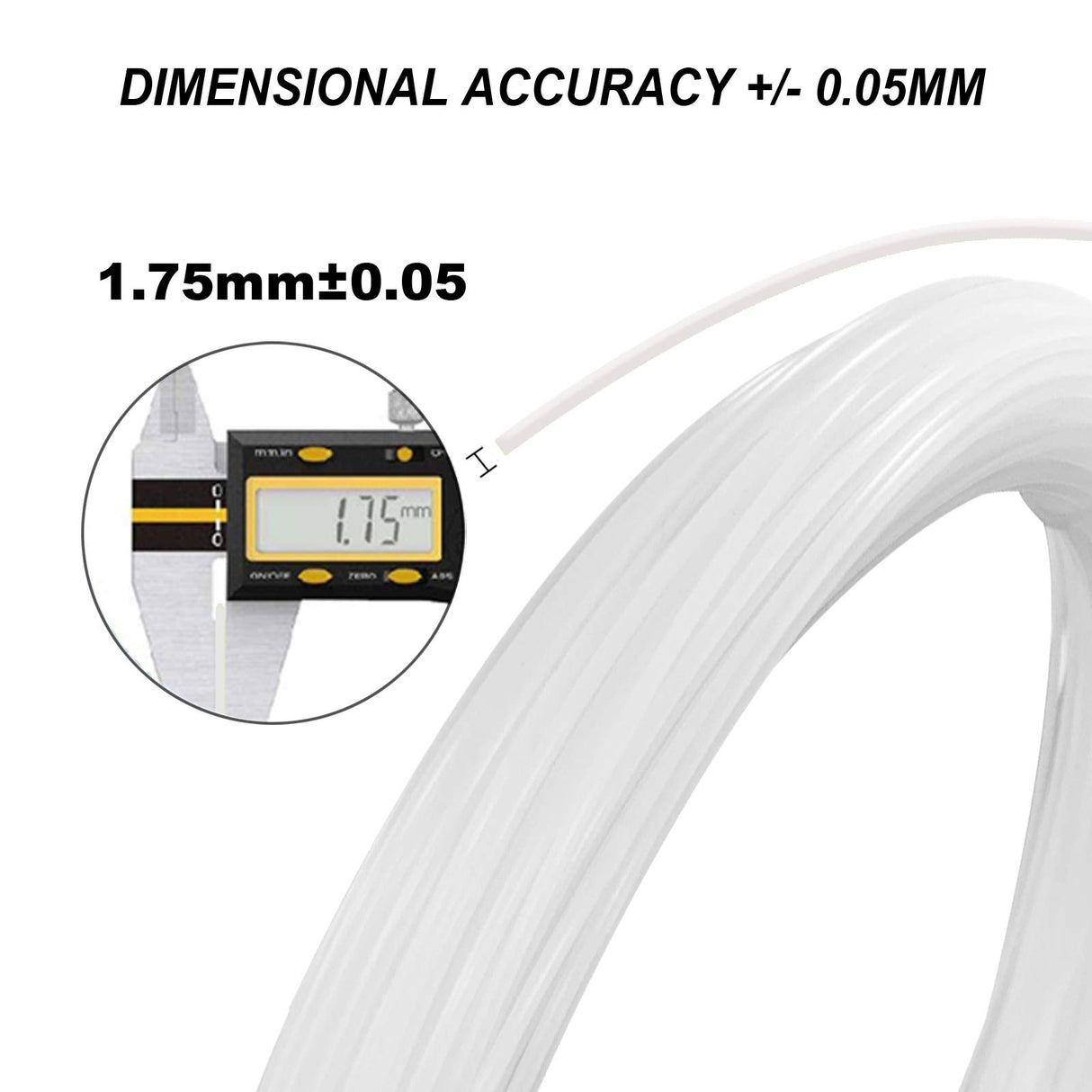 NOVAMAKER 3D Printer Cleaning Filament 1.75mm，100g (0.22lbs)，Dimensional Accuracy +/- 0.05mm，Natural Color，Fit Most FDM Printer NovaMaker