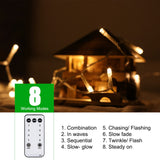 Brightown Icicle Lights for Outside, 40 FT 432 LED Icicle Christmas Lights Outdoor with 81 Drops, 8 Modes, Connectable String Light with Remote, Timer, Waterproof Christmas Light for House, Warm White Brightown