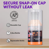 OPHIR Premixed Acrylic Pouring Paint Set, 3.8OZ/Bottle, High Flow Water-Based Pour Paint Supplies for Pouring on Canvas, Wood, Rocks, Light Blue, Fluorescent Pink Yellow Green Orange Purple, 6 Colors OPHIR