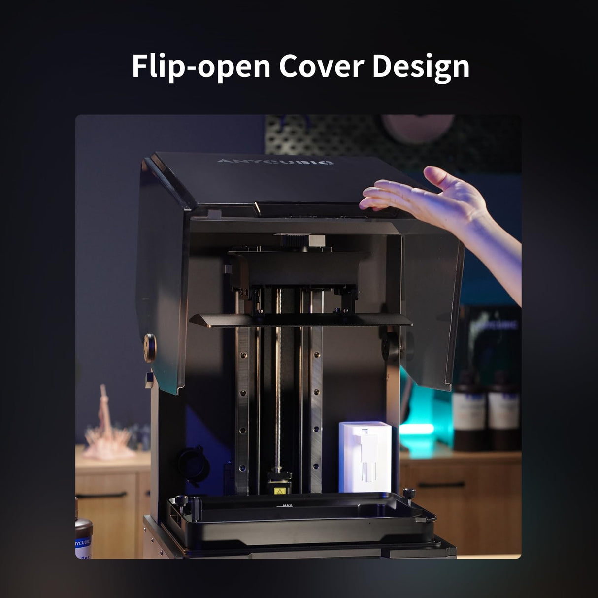 ANYCUBIC Resin 3D Printer, Photon Mono M7 MAX 13.6-inch 7K Mono LCD, High Precision, Temperature Control, Efficient Productivity, Large Printing Size of 11.73 x 6.46 x 11.81 Inch ANYCUBIC