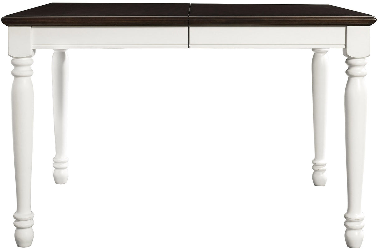 Crosley Furniture Shelby Dining Table, Expandable, Distressed White Crosley Furniture