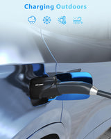 EVDANCE NACS to J1772 Charging Adapter - Max 80 Amp & 250V J1772 EV Adapter Compatible with Tesla High Powered Connectors Destination Chargers and Mobile Connectors (White) EVDANCE