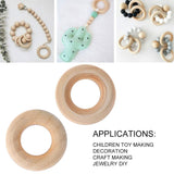 Wooden Rings, 200pcs 20mm Wooden Rings for Crafts, Unfinished Wood Rings Smooth Wood Circles for DIY Connectors, and Jewelry Making ZJchao