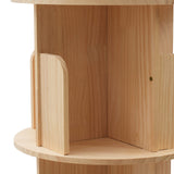 360° Rotating Freestanding Bookshelf - Multi-Tier Wooden Storage Rack for Home & Office DYRABREST