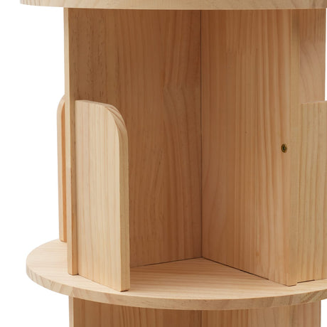 360° Rotating Freestanding Bookshelf - Multi-Tier Wooden Storage Rack for Home & Office DYRABREST