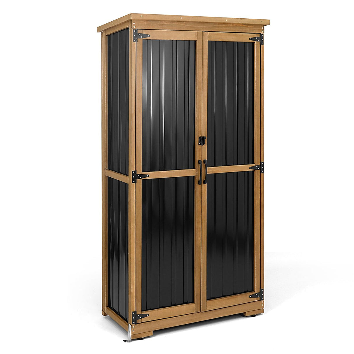 Outdoor Storage Cabinet Waterproof with Shelves, Outside Cabinets Weatherproof, Patio Backyard Pool Garden Garage Storage Cabinet Storage Shed Tool Organizer PetsCosset