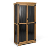 Outdoor Storage Cabinet Waterproof with Shelves, Outside Cabinets Weatherproof, Patio Backyard Pool Garden Garage Storage Cabinet Storage Shed Tool Organizer PetsCosset