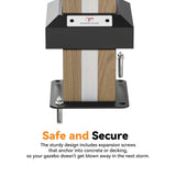 Modern Shade Hardtop Gazebo 12' x 16' with 4 LED Lights, Outdoor Gazebo with Double Roof, Aluminum Frame, Patio Pavilion with USB Charging Port Deck, Mosquito Netting and Curtains, Wood Looking Modern Shade Outdoor Living Spaces