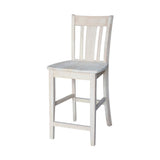 International Concepts San Remo Stool, 24-Inch SH, Unfinished IC International Concepts