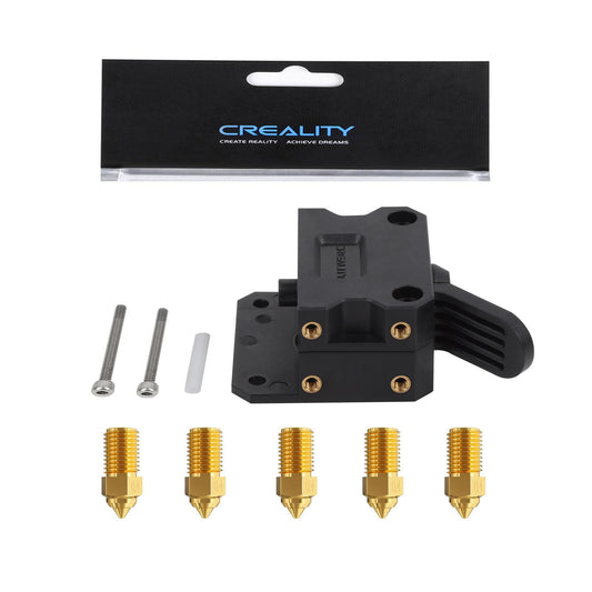 Creality Original Ender 3 V3 SE Extruder Kit, with 5pcs 0.4mm Nozzles, Dual Gear Extruder 3.5:1 Gear Ratio Feeding Extrusion Mechanism Kit, for Ender 3 V3 SE 3D Printer - WoodArtSupply