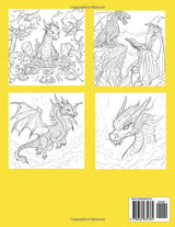 Coloring Book of Dragons: For Relaxation and Stress-Relief WoodArtSupply