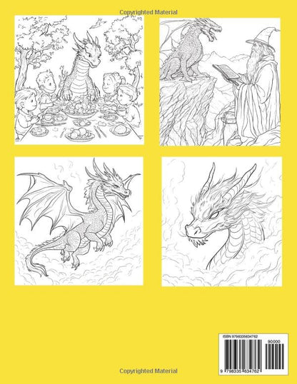 Coloring Book of Dragons: For Relaxation and Stress-Relief