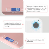 Selegere Digital Shipping Scale,Stainless Steel Panel, Accurate 5kg/1g Portable Postal Scale for Packages, Small Business,Kitchen, Food, Handmade, Liquids, and Boutique (Rose Gold) Selegere