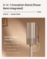 XGIMI MoGo 3 Pro 2024 NEW Outdoor Projector with PowerBase Stand, 2.5hrs Battery, Google TV with Licensed Netflix, Build-in Adjustable Stand, 450 ISO Lumens, ISA 2.0, 2 x 5W Harman Kardon XGIMI