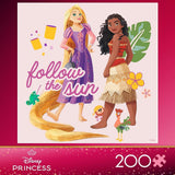 Ceaco - Disney Princess Featuring Rapunzel and Moana - Follow The Sun - 200 Piece Jigsaw Puzzle Ceaco