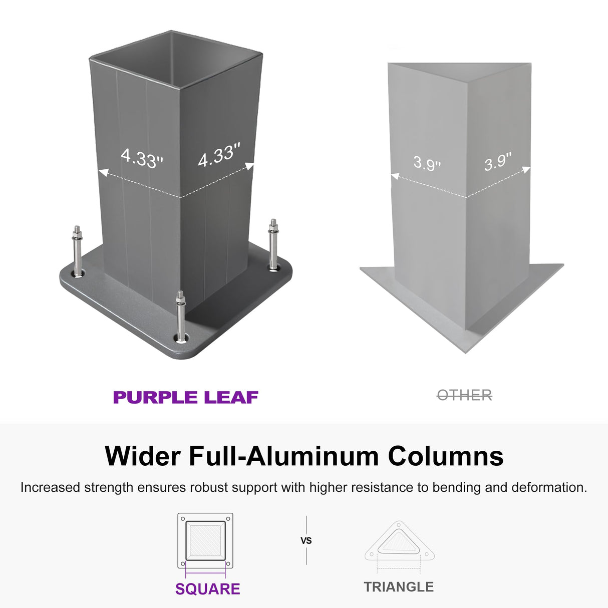 PURPLE LEAF Louvered Pergola 10' x 13' Outdoor Full Aluminum Pergola with Adjustable Rainproof Roof Modern Retractable Patio Hardtop Gazebo for Deck Backyard Garden Slate Grey PURPLE LEAF