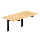 TORACK Heavy Duty Wall Mounted Folding Workbench, Space-Saving Collapsible Wall Table/Desk for Garage Workshop Home, Holds Up to 550lbs(Board Size: 47.25 x 27.75inch) TORACK