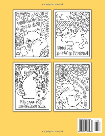 Sassy Cats: A Swearing Cats Coloring Book for Adults, Perfect for Cat Lovers, Relaxation, and Stress Relief