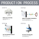 OKBA Sublimation Tote Bags, blank polyester shopping canvas tote bags side black for DIY Crafting and Decorating (5) OKBA