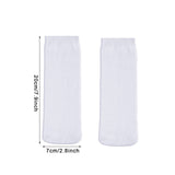 10 Pairs Blank White Sublimation Socks Printable Athletic Crew Sock (20 cm Long) Syhood