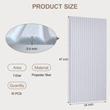 10Pack Large Acoustic Panels, 48x24x0.4 inch Sound Proof Panels for Walls, Self-Adhesive Sound Dampening Wall Panels, Noise Absorbing Decorative Wall Panels, Wall Noise Blocker for Home Studio (Grey) Lakexus