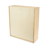 Twine Paulownia Wood Wine Large Gift Box, Festive Wine Wooden Box, Wine Boxes for Gifts, Wood Box, Wine Bottle Gift Box, Wine Storage, Wine Bottle Box, Wine Accessories, Fits 3 Standard Wine Bottles Twine