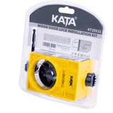 KATA 1-3/8" - 1-3/4" Door Lock Installation Kit for Wooden Doors with Guide Template, Door Lock Hole Saw, Carbon Steel KATA