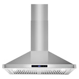COSMO COS-63175S 30 in. Vista Collection 380 CFM Ducted Wall Mount Range Hood, Touch Controls, LED Lights, Stainless Steel COSMO