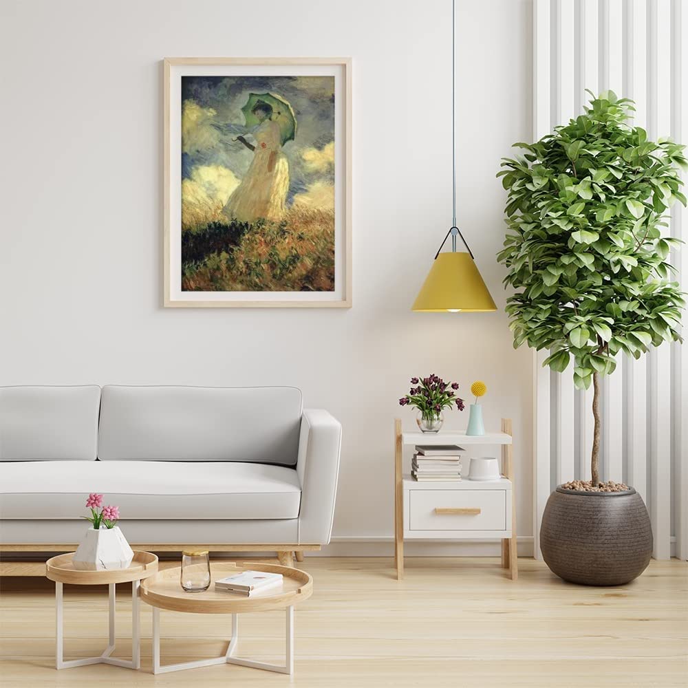 LXTONG Monet Famous Paintings Diamond Painting Kit 5D Full Round Diamond Painting Set Monet Women Crystal Rhinestones Cross Stitch Arts for Adult Wall Decor (30 X 40 CM) LXTONG