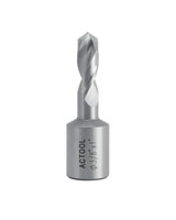 ACTOOL 3/8'' Diameter x 1'' Depth of Cut HSS Solid Drill with 3/4'' Weldon Shank, HSS Fully Ground Drill ACTOOL