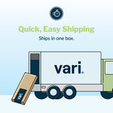 Vari Essential Height Adjustable Electric Standing Desk - Home Office Standing Desk with VariDesk Sturdy T-Legs - Quiet Motorized Standing Desk - 48x24 Inch Small Standing Desk - Black, 1 Box Vari