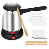 Candle Making Kit with Wax Melter,Electric Candle Wax Melter for Candle Making, Stainless Steel Wax Melting Pot, 52IN Power Cord,Candle Making Supplies POLYHNIA