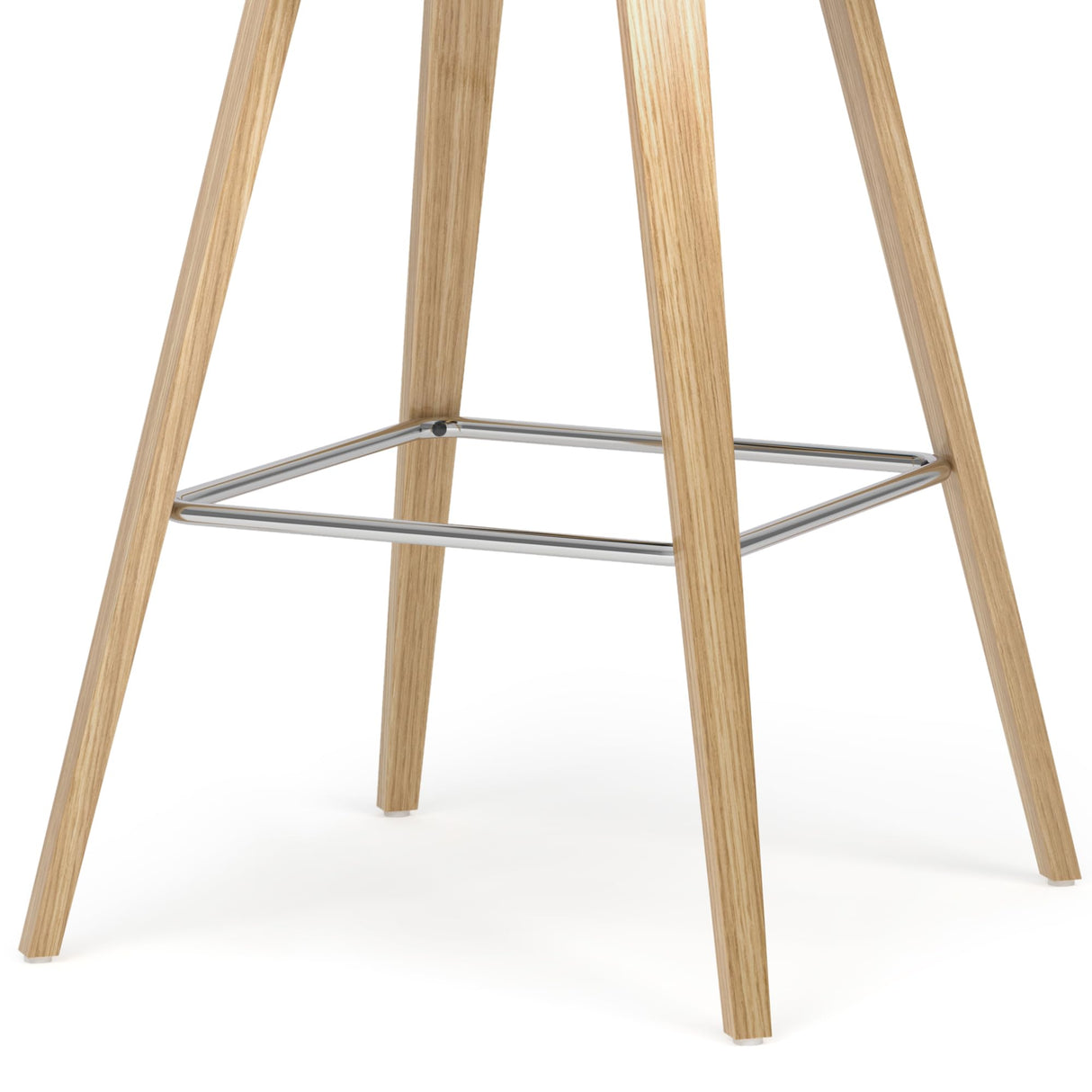 SIMPLIHOME Randolph Mid Century Modern Bentwood Counter Height Stool (Set of 2) with Light Wood in Natural Polyeseter linen fabric, For the Dining Room and Kitchen SIMPLIHOME
